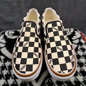 VANS Era Stacked Checkerboard Slip On Canvas Shoes